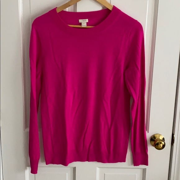 J. Crew Sweaters - J Crew Fuchsia light weight sweater J. Crew Sweaters - J Crew Fuchsia light weight sweater